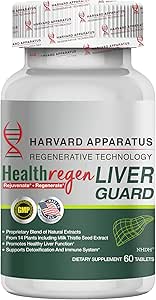Harvard Apparater Regenerative Levergarde 180 tabletter - Lever renser Detox & Reparation, Fede Leverstøtte Renew Supplement, 14 + Urter med Silymarin Milk Thistle, Artiskok, Mælkebøtte og mere