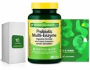 Probiotic Multi-Enzyme Digestive Formula Tablets, 200 Count with Bundle Exclusive Better Ligth&Spring Guide