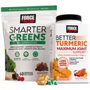Force Factor Better Turmeric Maximum Joint Support, 1075mg Curcumin + Smarter Greens Superfood, Greens and Superfoods, 120 Soft Chews
