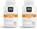 365 by Whole Foods Market, Calcium 1000Mg Magnesium 500Mg Easy Swallow, 250 Veg Capsules (Pack of 2)