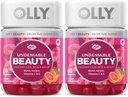 OLLY Undeniable Beauty Gummy, for Hår, Hud, Nails, Biotin, C-vitamin, Keratin, Chewable Supplement, Grapefrugt, 30 Day Supply - 120 Greve