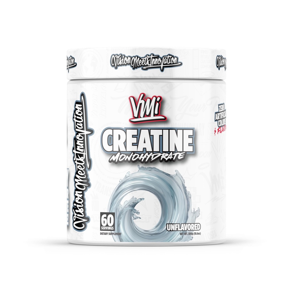 VMI Sports Creatine Monohydrate Unflavored Powder Muscle Mass – Strength – Size – Power | 5 Grams per Serving (300 Grams)