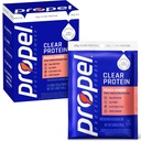 Propel Clear Protein Powder, Peach Ginger, (5 Servings), 20g Protein, Zero Sugar, 3g Fiber, 90 Calories, No Added Colors, No Artificial Sweeteners or Flavors, Electrolytes