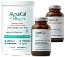 ALGAECAL Bone Builder & Collagen Bundle - Klinisk-støttet Collagen med Verisol, Fortibone, Fortigel + Plant- baseret Calcium, Strontium, D3, K2, Magnesium & 16 Nutrients for Beauty & Bone Health