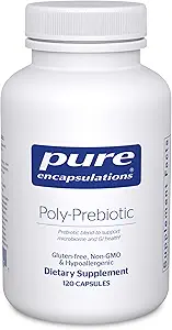 Pure indkapslinger Poly- Prebiotic Measures 124; Prebiotic Blend to Support The Microbiome and GI Health Measures 124; 120 Capsules *
