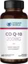 Vitamin World CoQ10 200 mg Softels, Coenzym Q10 Kosttilskud til Antioxidant Support, Heart Health & Energy Production, Gluten Free, 60 Rapid Release Softels