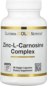 California Gold Nutrition Zinc- L- Carnosine Complex, 90 Veggie Caps