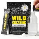 Wild Foods 100% Creatine Monohydrate Powder Packets - 20 Packets - for Brain & Performance – Pure Creatine Travel Packs for Men & Women, USA Made– 5g Creatina Per Serving