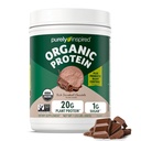 Rent Inspireret Plant- baseret protein pulver til mænd og kvinder, Rich dekadent chokolade (16 Servere) - Vegan & Organic - 20g af Pea Protein pulver til smoothies & shakes - Dairy- Free, & Gluten- Free
