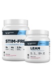 Transparent Labs Stim-Free Pre-Workout Powder (30 Servings, Strawberry Lemonade) & Lean Pre-Workout (30 Servings, Strawberry Lemonade)