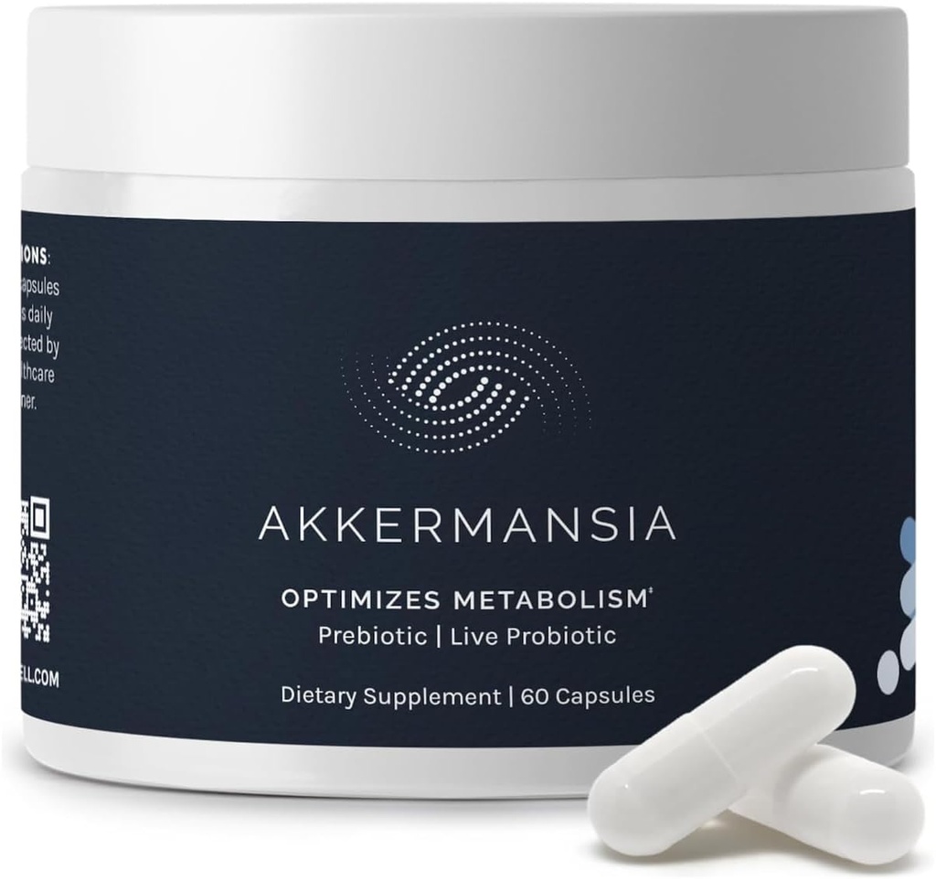 InfiniWell Akkermansia Probiotic for fordøjelsessygdomme - Support Sund Longevity, Immunity & A Balanceret Gut Microbiome med Akermansia Muciniphila Probiotika (60 kapsler)