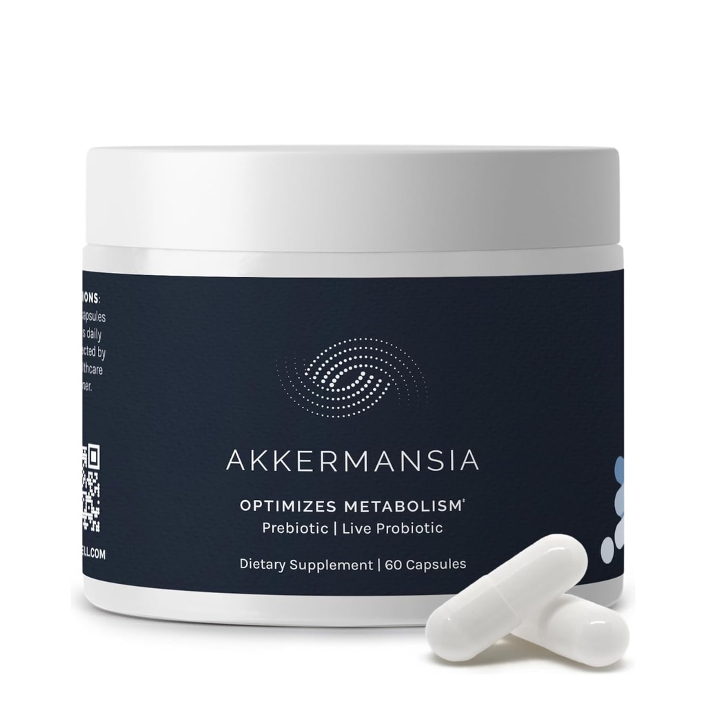 InfiniWell Akkermansia Probiotic for fordøjelsessygdomme - Support Sund Longevity, Immunity & A Balanceret Gut Microbiome med Akermansia Muciniphila Probiotika (60 kapsler)