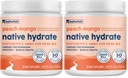 NativePath Native Hydrate, Zero Sugar, Electrolytes Powder with BCAAs, Peach Mango Hydration, Keto & Paleo Friendly, 30 Servings (Pack of 2)
