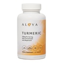 Alaya Naturals Gurkemeje supplement til BioPerine - 750mg Per Serving, 95% Curcumin ekstrakt gurkemeje kapsler til fælles komfort, mobilitet & absorption - ikke-GMO, Vegan, Lab Testet