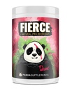 Underground Bio Labs Panda Supps Fierce: Natural Pre-Workout with Zero Artificial Ingredients and 300mg Naturally Sourced Caffeine for Clean Energy and Focus (30 Servings)(Panda's Blood)