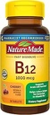Nature Made Vitamin B12 1000 mcg, Easy to Take Sublingual B12 for Energy Metabolism Support, 50 Sugar Free Fast Dissolve Tablets, 50 Day Supply