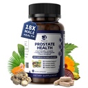 Lukaree Prostate Health Supplements for Men - 18 in 1 Saw Palmetto with Pumpkin Seed & Nettle - Advanced DHT Blocker - Urinary Tract Health Support - with Ashwagandha, Reishi, 60 Capsules