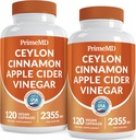 5-in-1 Ceylon kanel kapsler 2355mg - Apple Cider eddike kapsler med gurkemeje, Panax Ginseng, og Bioperine (120 Tæl, pakke med 2)