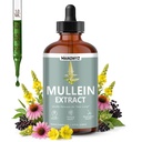 Mullein Drops for Lungs, Mullein Leaf Extract for Lungs with Elderberry, Echinacea, Marshmallow Root & Herbal Blend, Lung Detox for Smokers & Daily Respiratory Immune Support, 120 ml