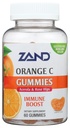 ZAND Immunity Orange Vitamin C Gummies, Wellness og immunforsvar Support, Chewable Vitamin C w / Citrus Bioflavonoider, Rose HIPS og Acerola, Vegan, Gluten Free, 60- Day Garanti, 30 Servere