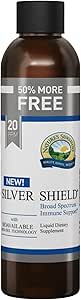 Naturens solskin Sølv Skjold Væske, 6 Fl Oz Note 124; Kolloid Sølv Væske med Aqua Sol Teknologi giver immunforsvar og beskyttelse