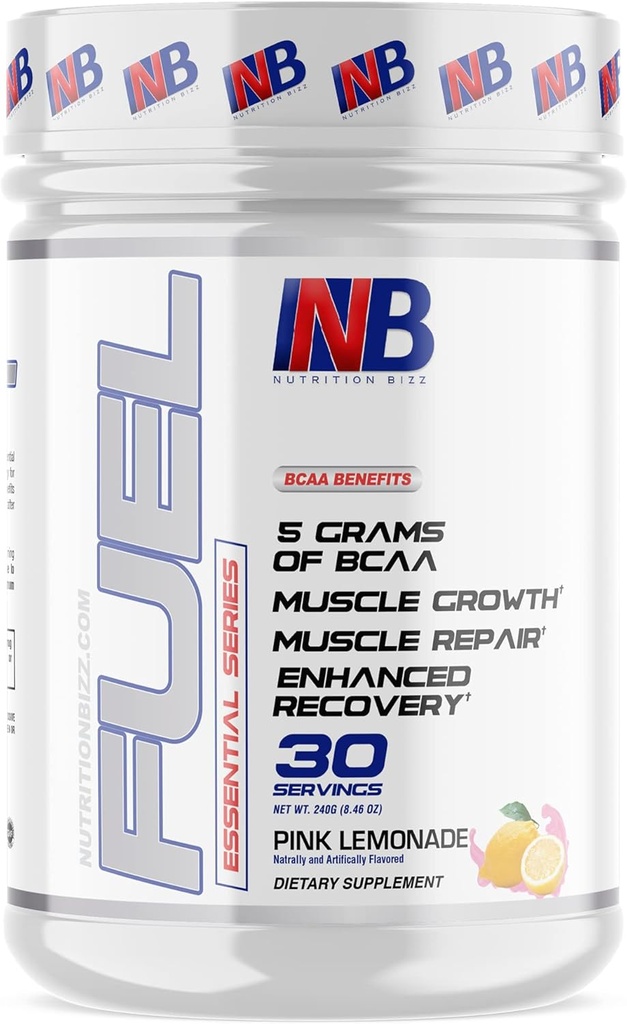 BCAA Powder, 5 Bedste af BCAAs Aminosyrer, Post Workout Inddrivelse Drink for Muscle Building, Recovery, og Endurance, 30 Servering (Pink Lemonade)