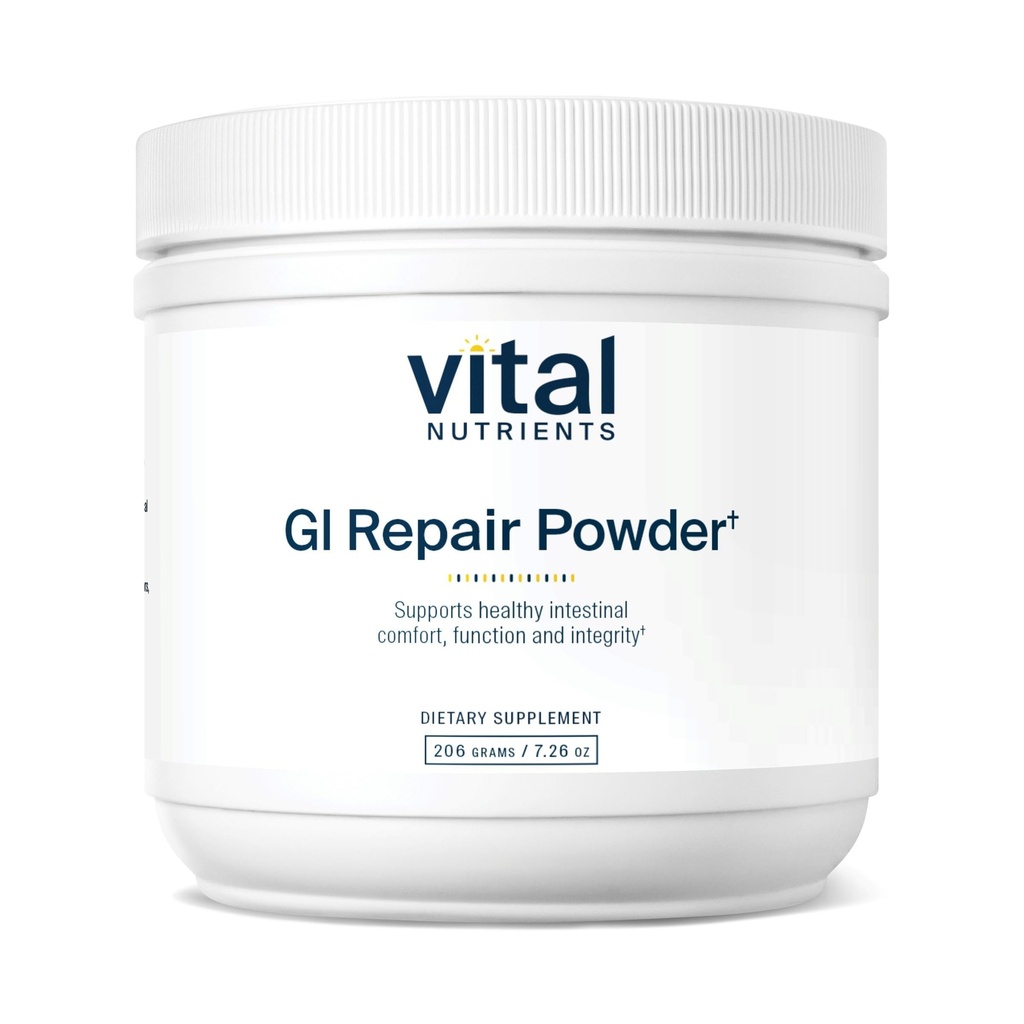 Vital Nutrients GI Repair Powder 124; Leaky Gut Powder med L Glutamin og Zinkamin 124; Digitale Enzyme supplement til støtte Gut Sundhed og fordøjelsesbesvær