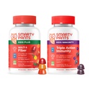 SmartyPants Kids Daily Nutrition & Immunity Bundle: Multivitamin + Elderberry Gummies with Prebiotic Fiber, Vitamins C, D3, B12, A & Zinc – Gluten Free, Non-GMO, 90 & 60 Count (Pack of 2)
