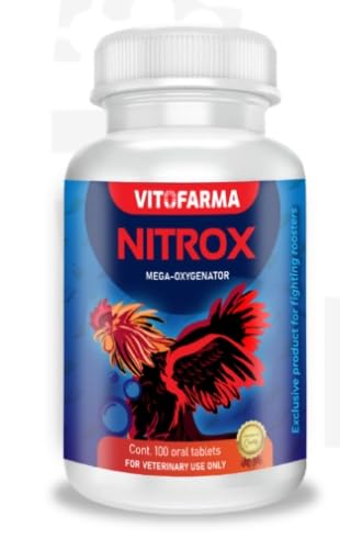 NITROX - Suplemento Natural para Gallos - Energia Resistencia - Energy Stamina Recovery Booster - 100 Tablets