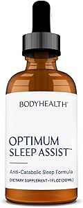 BodyHealth Optimum Sleep Assist, Natural Sleep Aid Vitamin med Melotonin og B6 for voksne, supplement til støtte søvn - 30 Serveringer