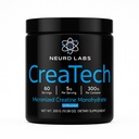 CreaTech Micronized Creatine Monohydrate Powder – 300g, 60 Servings | 5g Per Scoop | Premium Purity, Fast Absorbing | Unflavored, Mixes Instantly | Made in USA | Non-GMO, Gluten Free