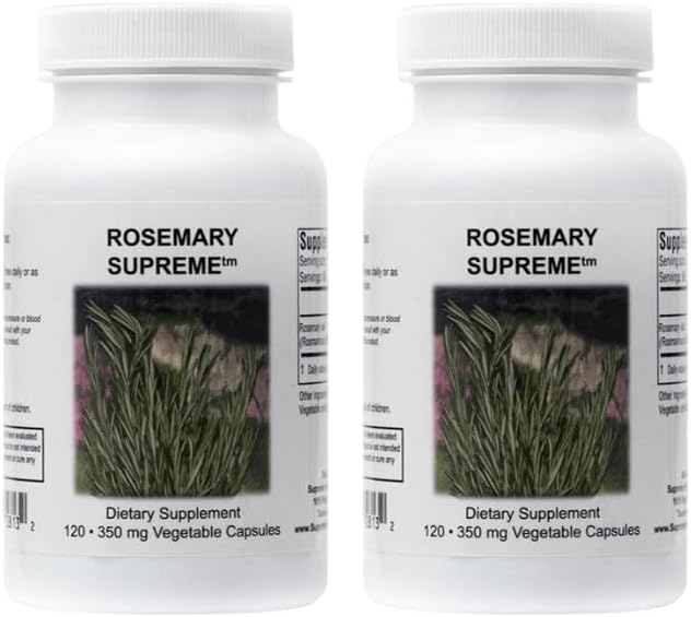 Supreme Nutrition Rosemary Supreme, 120 Pure Rosemary Vegetariske Kapsler (pakke med 2)