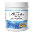 Naturlige faktorer, Mikroniseret L- Glutamin drikke Mix 5000 mg, Understøtter muskler og immunfunktion, 8 Oz