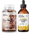 Wild & Organic Pine Bark Extract Gummies & Burdock Root Tinktur 4 fl oz