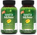 Irwin Naturals Stored-Fat Belly Burner – Sinetrol Citrus Blend for Fat Metabolism & Healthy Body Composition Support – Citrus Peel Complex + BioPerine - 60 Liquid Soft-Gels - Pack of 2