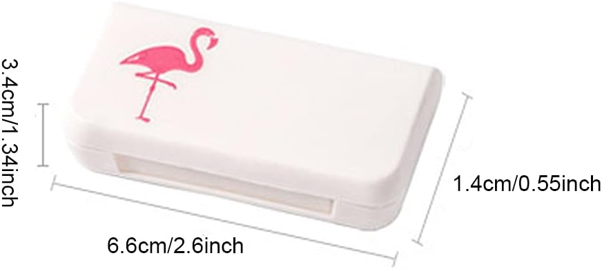 SagaSave Travel Pill Case 3 Compartments Portable Pill Case Støvtæt og Fugt-Bevis Daily Pill Case Lille Pill Box for Vitaminer, Fiskeolie, Kosttilskud (Cactus)