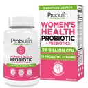 Probulin Kvinder Probiotiske - Vaginal, UT, Gut & immunforsvar Sundhed med Lactobacillus Reuteri - 20 Millioner CFU, 12 Probiotiske Strops & Prebiotika - 60 Vegan, Gluten Free Capsules for Whole- Body Wellness
