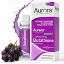 Aurora Nutrascience Mega- Liposomal Liquid Glutathion, Immuno & Antioxidant Gut Health Support, 750 mg per servering, Non- GMO, Sugar- Free, 10 enkeltsæt med servering