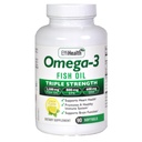 EffiHealth Omega-3 Fish Oil - Triple Strength 2500mg Fish Oil, 1200mg EPA, 600mg DHA - Understøtter Hjords sundhed, hjerne sundhed og immunforsvar - Lemon Flavor, Burpless Fish Oil