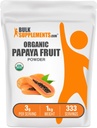Bulkadditions.com Organic Papaya Fruit Powder - Aromatisering Powder, Sourced from Carica Papaya Fruit - Gluten Free, 3g per Serving, 1kg (2,2 lbs) (Pack of 1)
