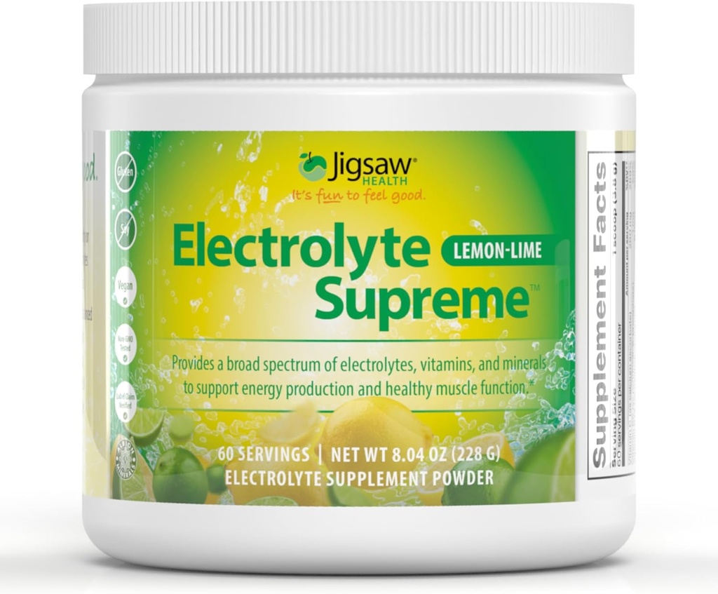 Jigsaw Health Electrolyte Højesteret124; Broad Spectrum of Electrolytes + Trace Minerals
