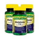 Melatonin 5mg – 120 Tablets, Extended Release Melatonin, Time Release Formula, Vegetarian Melatonin Supplement, 5 mg Melatonin Tablets with Clean Formula (Pack of 3)