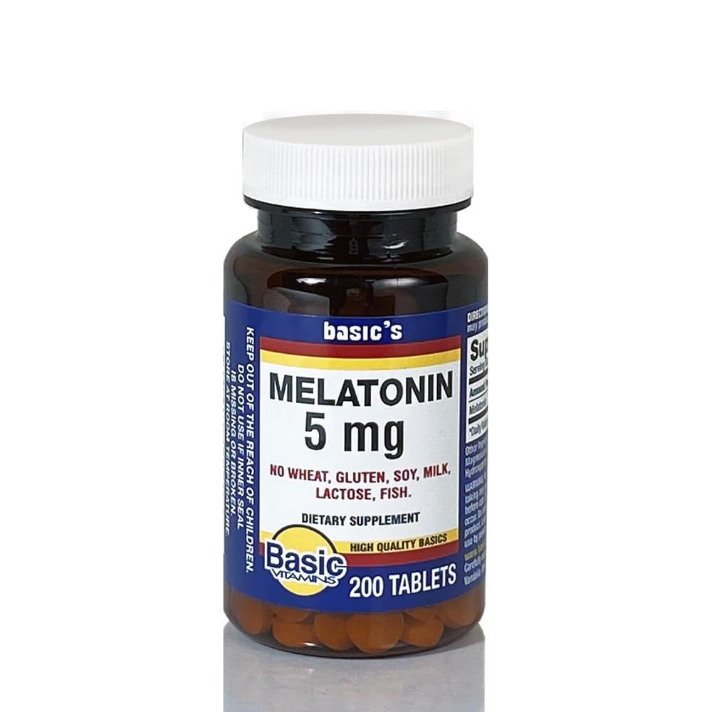 Melatonin 5 mg Tablets - 200 ct