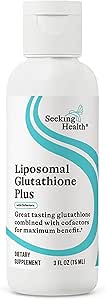 Optimal Liposomal Glutathione Plus, Soy- Free immunforsvar, Support The Body 's Sund Response to Free Radikals, Promoes Glutathione Antioxidant Recycling, 5 fl. oz., Seeking Heath, 30 Servere