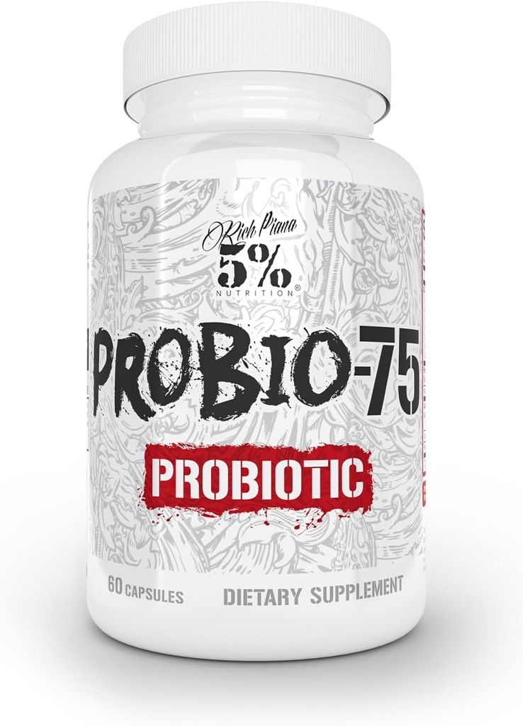 5% Nutrition Rich Piana Probio- 75 Millioner CFU 'er
