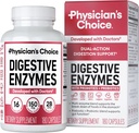 Lægens CHOICE Digitale enzymer - Multi Enzymer, Organic Prebiotics & Probiotika til fordøjelsessygdomme & Gut Sundhed - Meal Time discomfort Relief & Bloating - Dual Action Approach - 180 CT