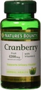 Naturens Bounty Cranberry, Herbal sundhed supplement med C-vitamin, Understøtter urinvejssygdomme, 4200mg, 120 Softels