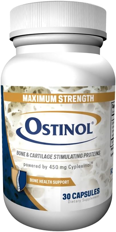 Ostinol Maxiumstyrke 450 mg. Stamcelleaktivering certificeret. Bio Active Protein Complex for Moderate Knogletab & Moderate fælles funktionsforstyrrelser. 30 Kapsler