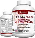 MiracleMulti Multivitamin til kvinder - Kvindelig Support Formel, Immun Support, Mineraler, Biotin, Antioxidanter & Superfoods Blend - 60 kapsler
