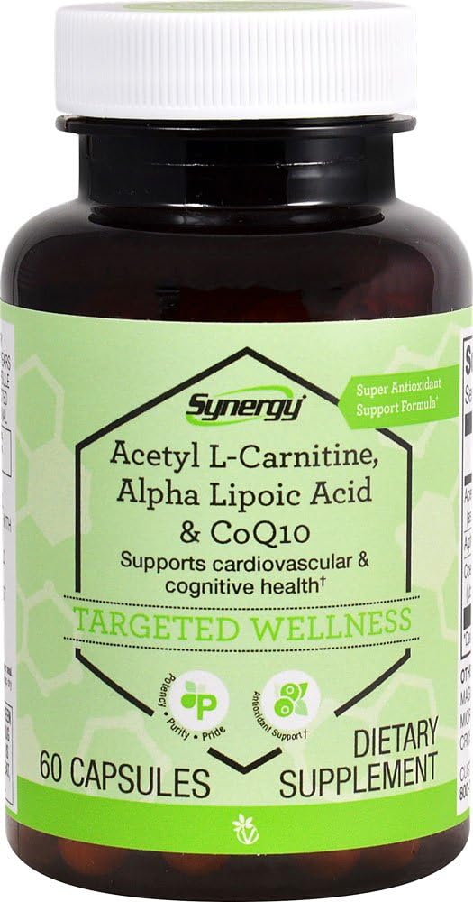 Vitacost CoQ10 + Alpha Lipoic Acid + Acetyl L- Carnitin HCl - 60 kapsler